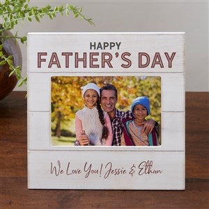 Fathers Day Personalized Shiplap Picture Frame 4x6 Horizontal - 26281