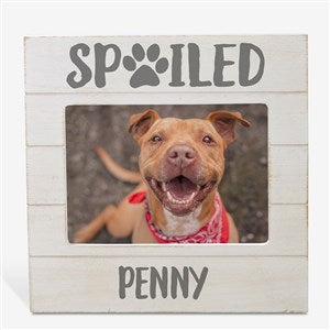 Spoiled Pet Personalized Shiplap Frame- 5x7 Horizontal - 26282-5x7H