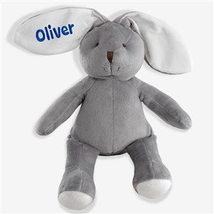 Embroidered 16-inch Plush Bunny - Grey - 26311-G