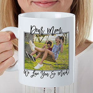 Love Photo Collage Personalized 30 oz. Oversized Coffee Mug For Her - 26350