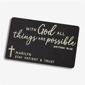 Inspiring Faith Personalized Metal Wallet Card - 26369