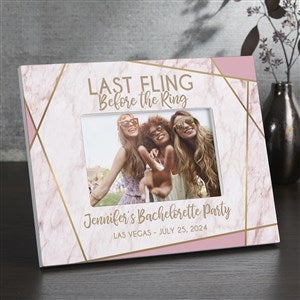 Last Fling Before the Ring Personalized 4x6 Tabletop Frame Horizontal - 26372