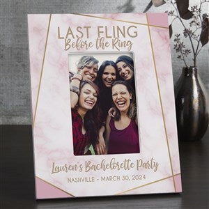 Last Fling Before the Ring Personalized 4x6 Tabletop Frame Vertical - 26372-TV