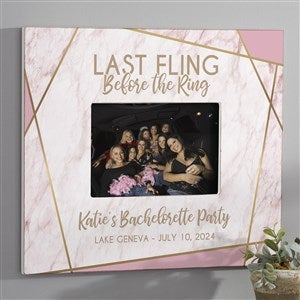 Last Fling Before the Ring Personalized 5x7 Wall Frame Vertical - 26372-WV
