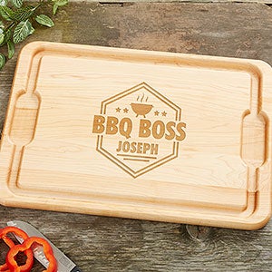 BBQ Boss Personalized Extra Large Cutting Board - 18x24 - 26393-XXL