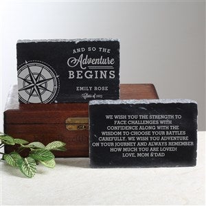Graduation Compass Engraved Marble Keepsake - 26401