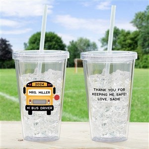Best Bus Driver Personalized 17 oz. Acrylic Insulated Tumbler - 26402