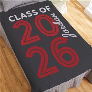 Graduating Class Of Personalized 50x60 Plush Fleece Blanket - 26413-F