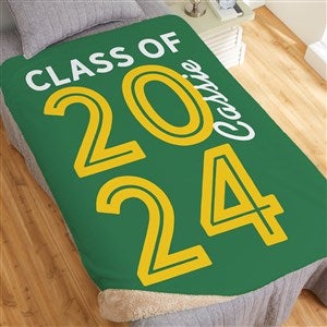 Graduating Class Of Personalized 50x60 Sherpa Blanket - 26413-S