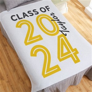 Graduating Class Of Personalized 50x60 Sweatshirt Blanket - 26413-SW