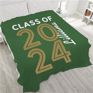 Graduating Class Of Personalized 90x108 Plush King Fleece Blanket - 26413-K