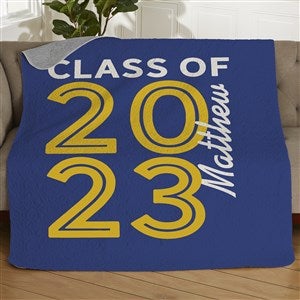 Graduating Class Of Personalized 50x60 Quilted Blanket - 26413-Q