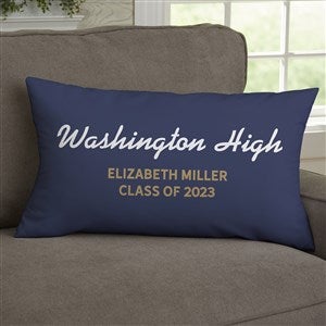 Graduating Class Of Personalized Lumbar Throw Pillow - 26418-LB