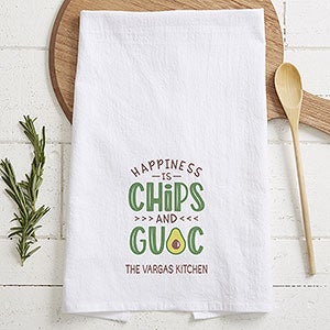 Chips & Guac Personalized Flour Sack Towel - 26420