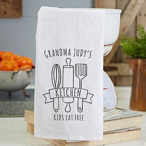 Grandmas Kitchen Personalized Flour Sack Towel - 26422
