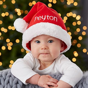 Baby Classic Fleece Personalized Santa Hat - 26435