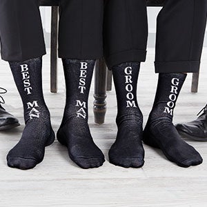 Groomsmen Personalized Wedding Adult Socks - 26446