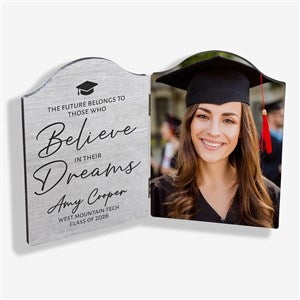 Believe in Their Dreams Personalized Graduation Photo Plaque - 26448
