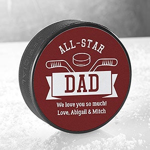 All-Star Dad Personalized Official Hockey Puck - 26452