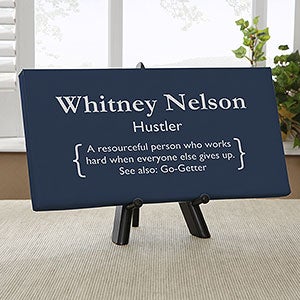 Professional Definition Personalized Canvas Print- 5½ x 11 - 26474