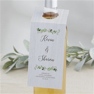 Laurels of Love Personalized Wine Tag - 26506