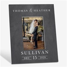 Moody Chic Personalized Wedding Picture Frame-Vertical - 26508-V