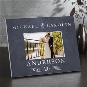 Moody Chic Personalized Wedding Picture Frame - Horizontal - 26508-H