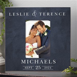 Moody Chic Personalized Wedding 4x6 Box Frame - Vertical - 26508-BV