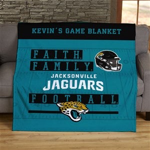 NFL Faith & Family Jacksonville Jaguars 50x60 Lightweight Fleece Blanket - 26509-LF