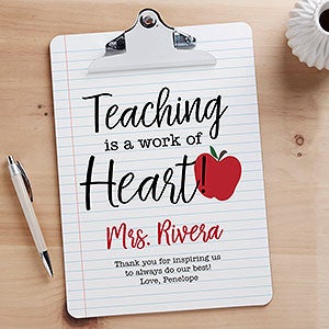 Inspiring Teacher Personalized Clipboard - 26515