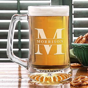 Lavish Last Name 25oz. Engraved Beer Mug - 26516