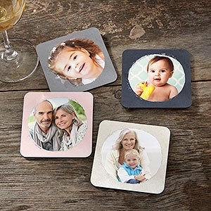 Watercolor Photo Personalized Coaster - 26521