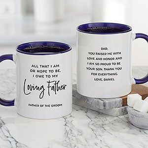 Loving Parents Personalized Coffee Mug - 11 oz Blue - 26524-BL
