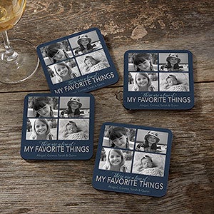 My Favorite Things Personalized Photo Coaster - 26525
