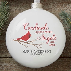 Cardinal Memorial Personalized Deluxe Memorial Ornament - 26539