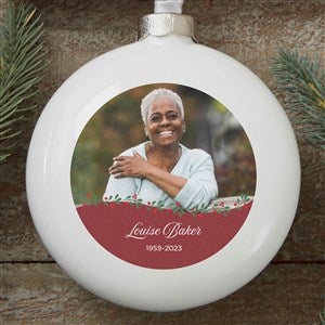 Photo Memorial Personalized Deluxe Memorial Ornament - 26542