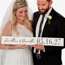 The Big Day Personalized Wooden Sign - 26545