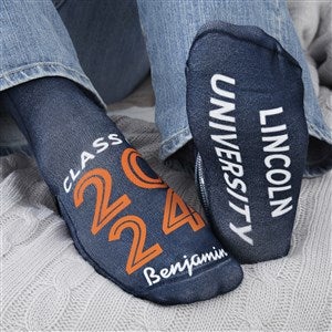 Graduating Class Of Personalized Adult Socks - 26597