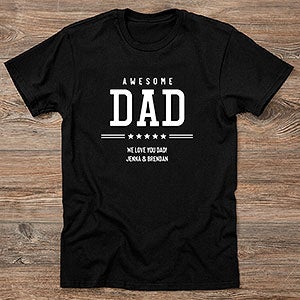 Five Star Dad Personalized Hanes® Adult T-Shirt - 26598-AT