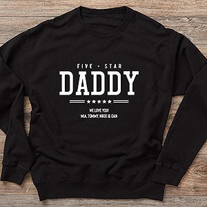 Five Star Dad Personalized Hanes ComfortWash Sweatshirt - 26599-CWS