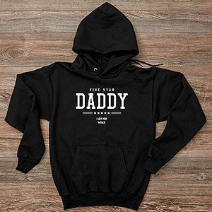 Five Star Dad Personalized Hanes Hooded Sweatshirt - 26599-BS