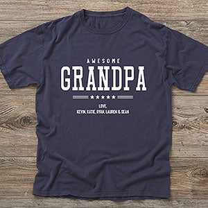 Five Star Grandpa Personalized Hanes® ComfortWash™ Adult T-Shirt - 26600-CWT