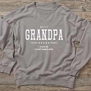 Five Star Grandpa Personalized Hanes ComfortWash Sweatshirt - 26601-CWS