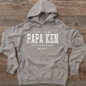 Five Star Grandpa Personalized Hanes® ComfortWash™ Hoodie - 26601-CWHS