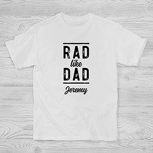 Rad Like Dad Personalized Hanes® Youth T-Shirt - 26604-YCT