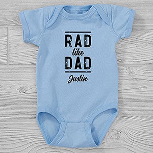 Rad Like Dad Personalized Baby Bodysuit - 26606-CBB