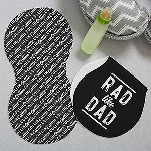 Rad Like Dad Personalized Burp Cloths - Set of 2 - 26607
