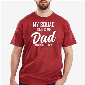 My Squad Calls Me Dad Personalized Hanes® ComfortWash™ Adult T-Shirt - 26610-CWT