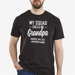 My Squad Calls Me Grandpa Personalized Hanes® Adult T-Shirt - 26611-AT