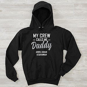 My Squad Calls Me Dad Personalized Adult Hanes® Hooded Sweatshirt - 26612-BS